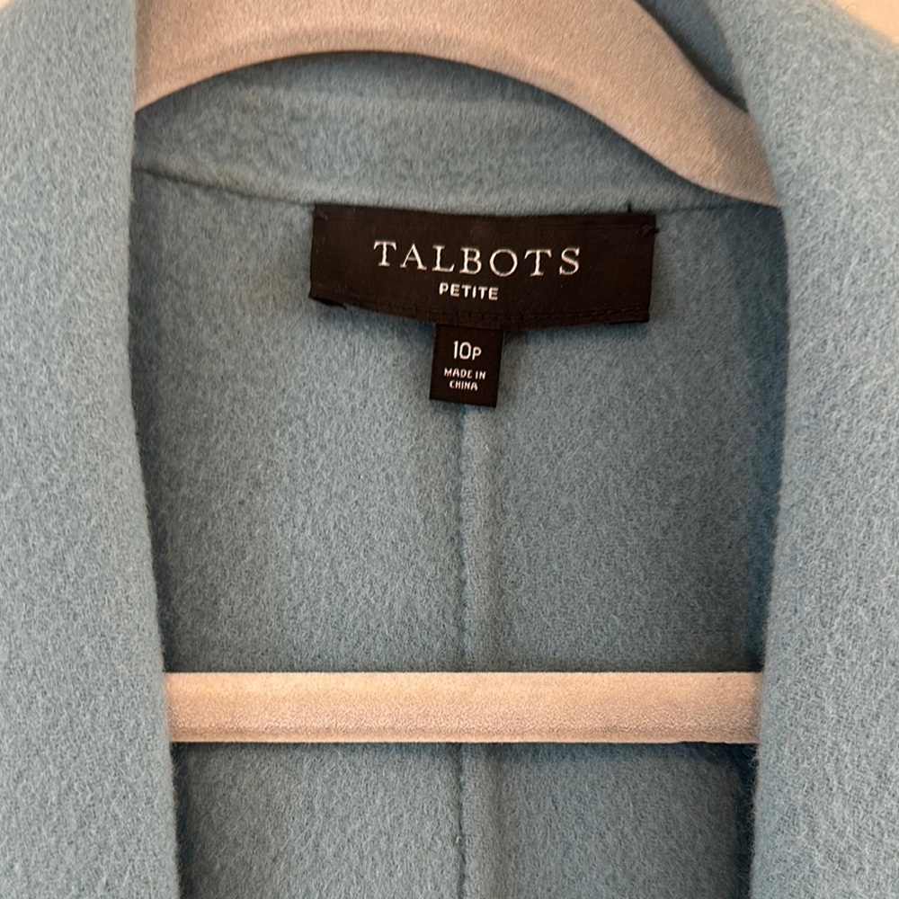 Talbots Blue Jacket Wool Blend - Picture 2 of 3